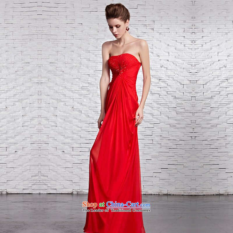 Creative Fox evening dresses and sexy anointed chest evening dresses long skirt marriages wedding dresses red bows service long gown welcome elegant 81520 picture color XL, creative Fox (coniefox) , , , shopping on the Internet