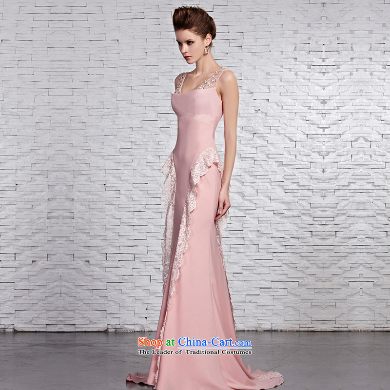 Creative Fox evening dresses pink shoulders bride wedding dresses long tail wedding dress romantic wedding dress lace welcome service 81522 color picture XXL, creative Fox (coniefox) , , , shopping on the Internet