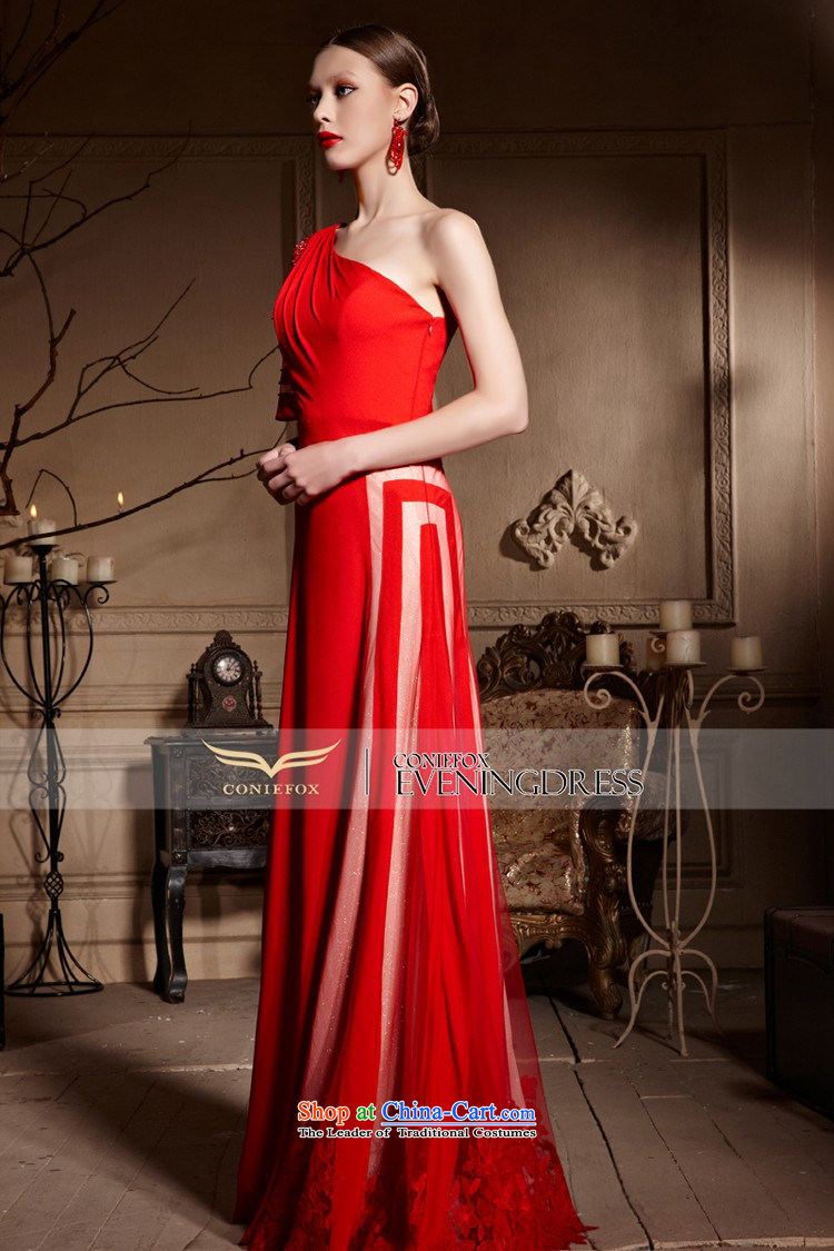 Creative Fox evening dresses 2015 new bride red single shoulder wedding dresses and long evening dresses bows wedding dress skirt 30638 Red L picture, prices, brand platters! The elections are supplied in the national character of distribution, so action, buy now enjoy more preferential! As soon as possible.
