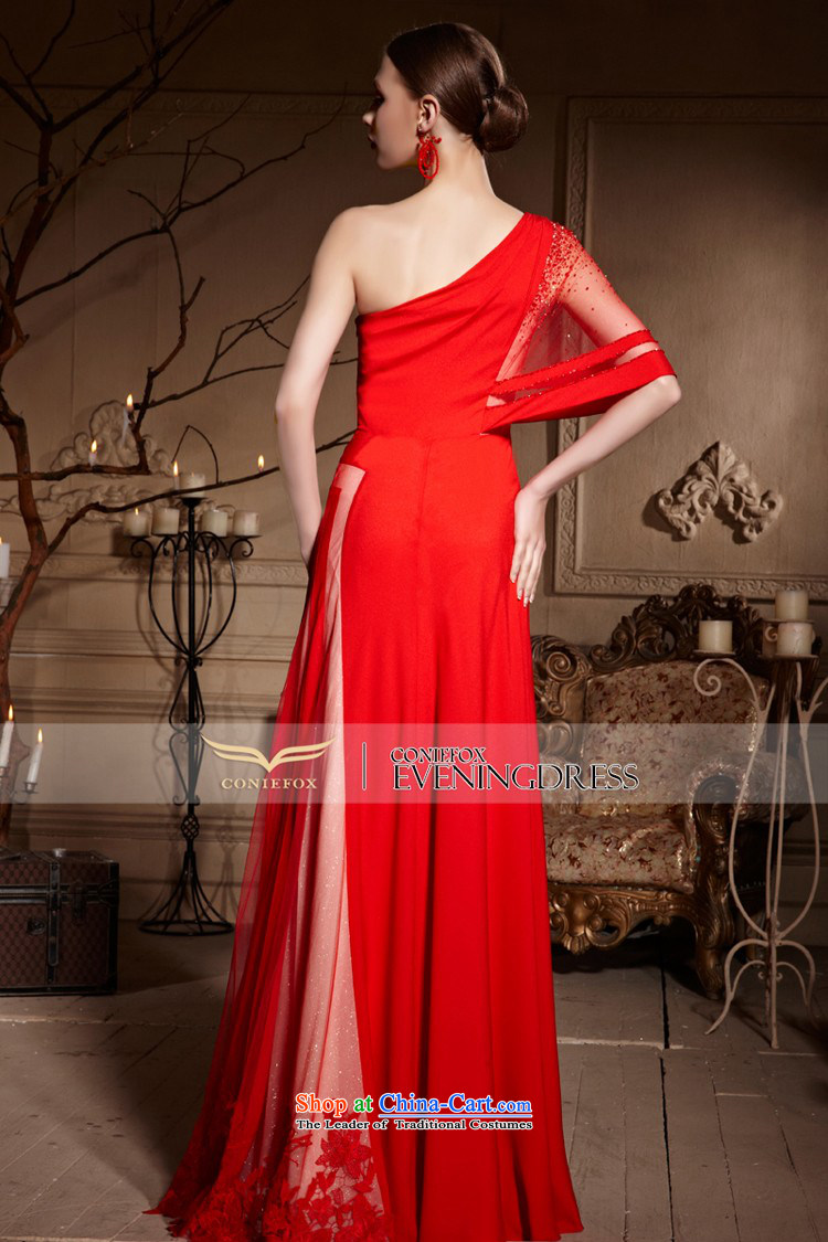 Creative Fox evening dresses 2015 new bride red single shoulder wedding dresses and long evening dresses bows wedding dress skirt 30638 Red L picture, prices, brand platters! The elections are supplied in the national character of distribution, so action, buy now enjoy more preferential! As soon as possible.