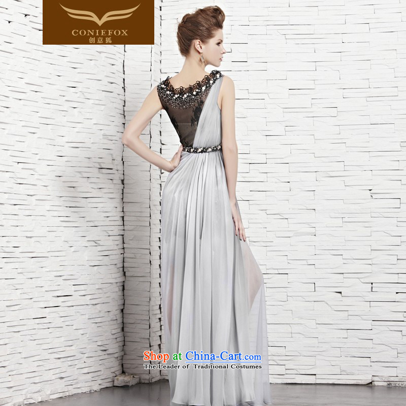 Creative Fox evening dresses and sexy long dresses skirts banquet elegant lace diamond evening dresses wedding dresses annual banquet dress uniform color photo of bows 81535 S creative Fox (coniefox) , , , shopping on the Internet