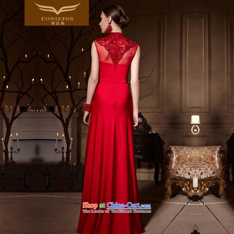Creative Fox evening dresses large red bride dress long skirt bows dress marriage by 2015 Long bridesmaid wedding dresses welcome service sister 30650 picture color L, creative Fox (coniefox) , , , shopping on the Internet