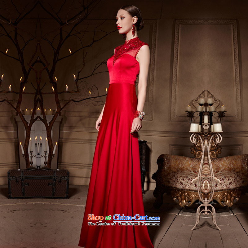 Creative Fox evening dresses large red bride dress long skirt bows dress marriage by 2015 Long bridesmaid wedding dresses welcome service sister 30650 picture color L, creative Fox (coniefox) , , , shopping on the Internet