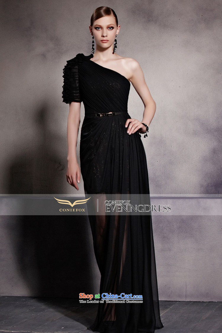 Creative Fox evening dresses 2015 new black dress banquet shoulder to dress exhibition under the auspices of dress bows dress long skirt 81621 color picture pictures, prices, S brand platters! The elections are supplied in the national character of distribution, so action, buy now enjoy more preferential! As soon as possible.