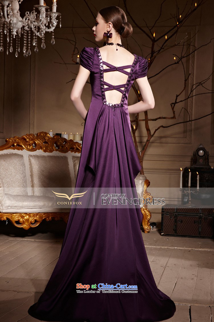 Creative Fox evening dresses purple package shoulder wedding dress evening drink service bridal dresses skirt long tail, deep V evening dresses red carpet dress 30652 purple L picture, prices, brand platters! The elections are supplied in the national character of distribution, so action, buy now enjoy more preferential! As soon as possible.