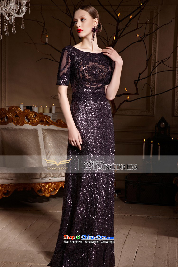 Creative Fox evening dresses 2015 new purple long dresses Sau San toasting champagne evening banquet meeting under the auspices of dress red carpet dress long skirt 81963 Deep purple S picture, prices, brand platters! The elections are supplied in the national character of distribution, so action, buy now enjoy more preferential! As soon as possible.