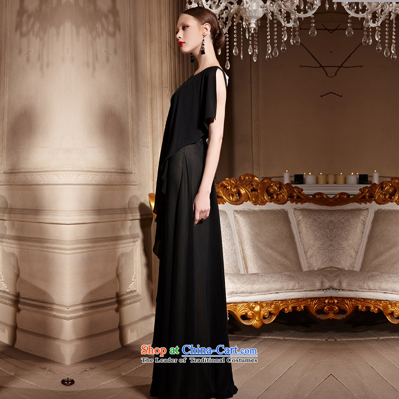Creative Fox evening dresses and sexy shoulders banquet evening dresses long dresses and under the auspices of the annual session will dress black dress long skirt 81969 bows black , L, creative Fox (coniefox) , , , shopping on the Internet