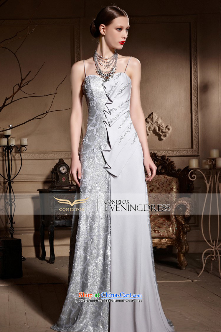 Creative Long Chest anointed fox wedding dress stylish light slice banquet evening dresses bridal dresses hospitality services tail toasting champagne evening service 81980 silver gray photo, the price, and S brand platters! The elections are supplied in the national character of distribution, so action, buy now enjoy more preferential! As soon as possible.
