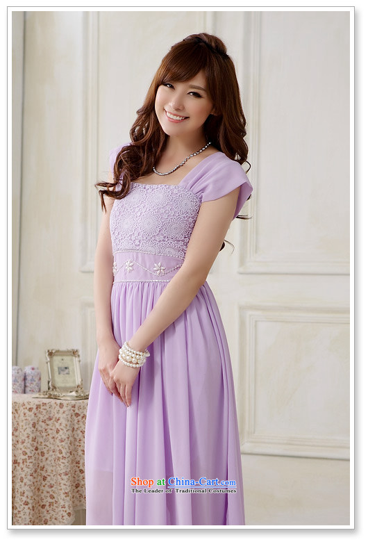 158 and the 2015 Korea Top Loin of sweet shoulders with lace nail pearl party leader in the chiffon long skirt larger female bridesmaid sister mission small yellow XXL suitable for 135-155 dress catty picture, prices, brand platters! The elections are supplied in the national character of distribution, so action, buy now enjoy more preferential! As soon as possible.