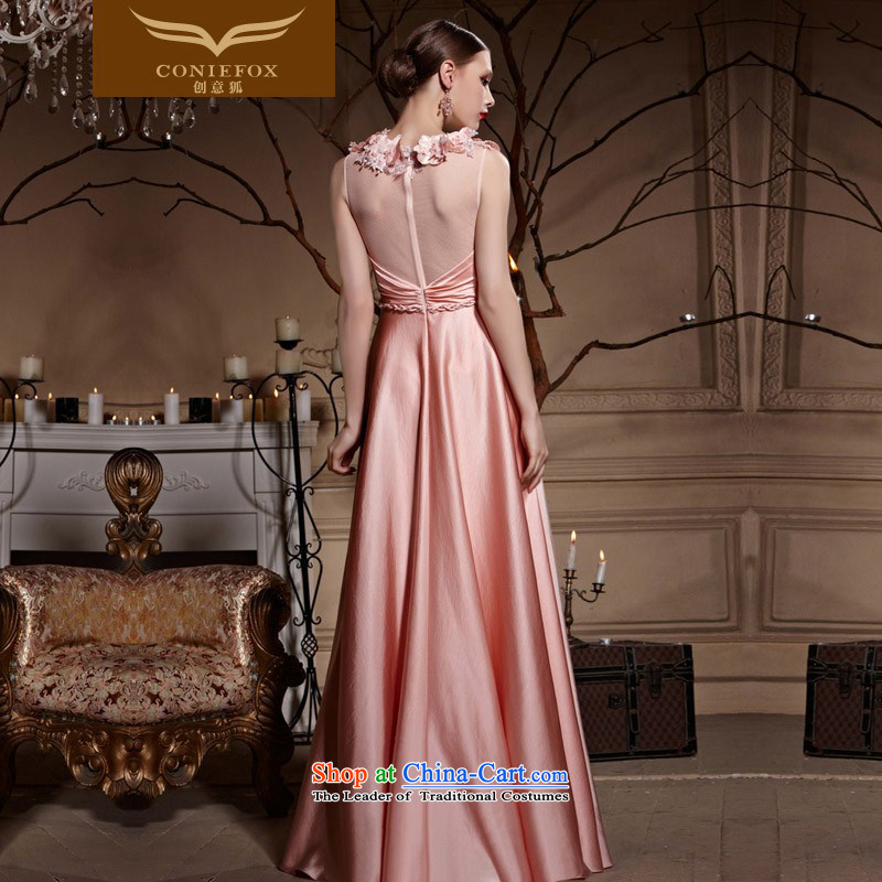 Creative Fox evening dresses pink shoulders bride wedding dress bridesmaid wedding dresses hospitality in the sister service banquet long evening drink served 822 pink XXL, creative Fox (coniefox) , , , shopping on the Internet