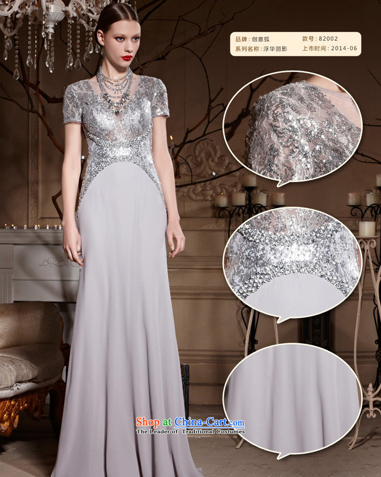 Creative Fox evening dresses silver banquet evening dresses evening drink served long to meet under the auspices of the annual dress dress long skirt Silver 8 L photo, prices, brand platters! The elections are supplied in the national character of distribution, so action, buy now enjoy more preferential! As soon as possible.