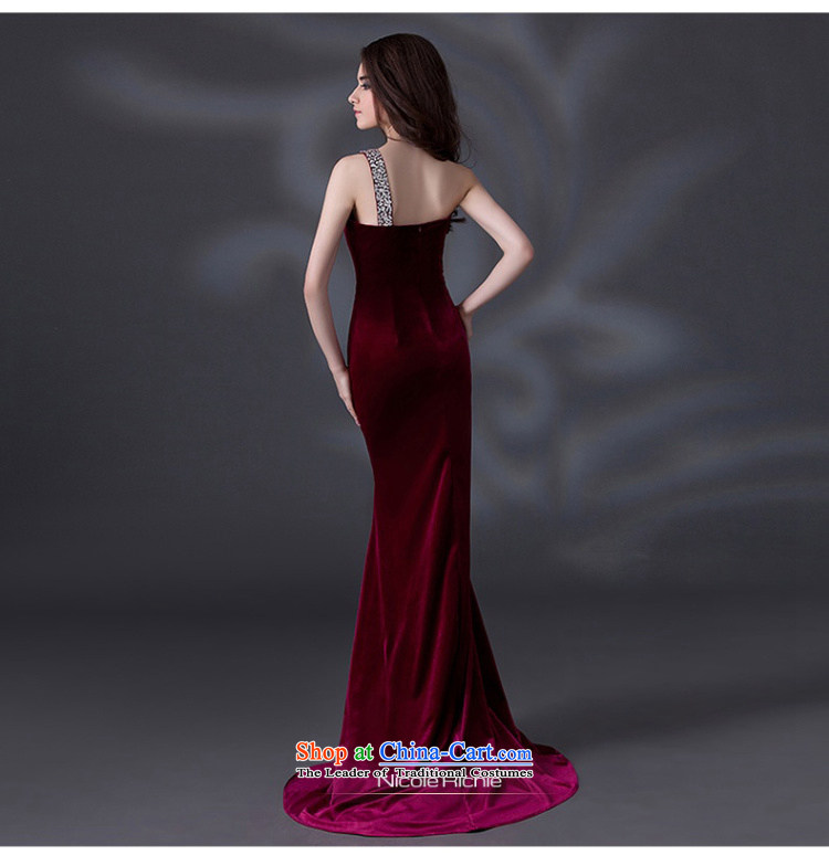 Wedding dress 2015 new winter shoulder dress western style wine red moderator evening dress bride bows services performed female long wedding dress red fabric luxury imports PUERTORRICANS lace pictures), prices, brand platters! The elections are supplied in the national character of distribution, so action, buy now enjoy more preferential! As soon as possible.
