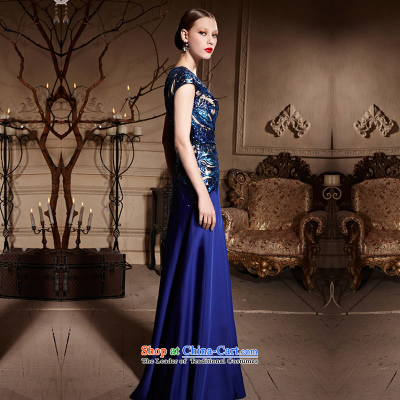 Creative Fox evening dress single shoulder length) bows dress sit back and relax   blue chip banquet hosted evening dresses red carpet dress long skirt 82026 blue , L, creative Fox (coniefox) , , , shopping on the Internet