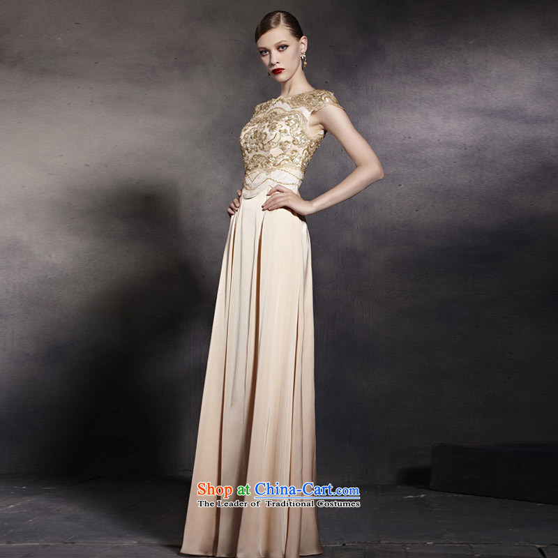 Creative Fox evening dresses gold on chip banquet dinner dress stylish and elegant and noble long gown auspices dress Foutune of dress long skirt 81953 is creative fox XXL, picture (coniefox) , , , shopping on the Internet