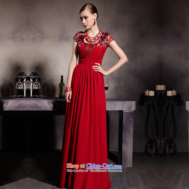 The kitsune dress creative new nobility bows evening dresses red packets shoulder graphics thin dress bride wedding dress hospitality services long skirt 81939 Sau San picture color M creative Fox (coniefox) , , , shopping on the Internet
