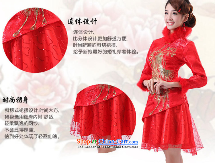 Optimize video autumn and winter, short of cotton qipao bride sets of winter, Wedding Dress bows services QQ4709 long-sleeved red L picture, prices, brand platters! The elections are supplied in the national character of distribution, so action, buy now enjoy more preferential! As soon as possible.