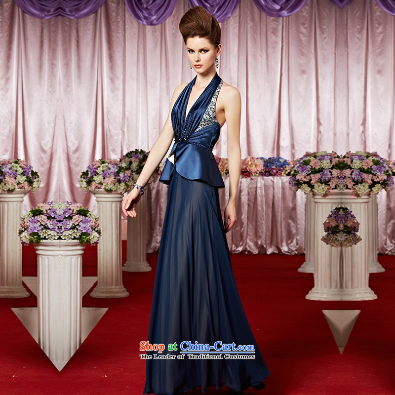 Creative Fox evening dress and stylish evening dresses hang sexy dress must also deep blue dress auspices dresses V will evening drink service 30069 color pictures , creative Fox (coniefox) , , , shopping on the Internet