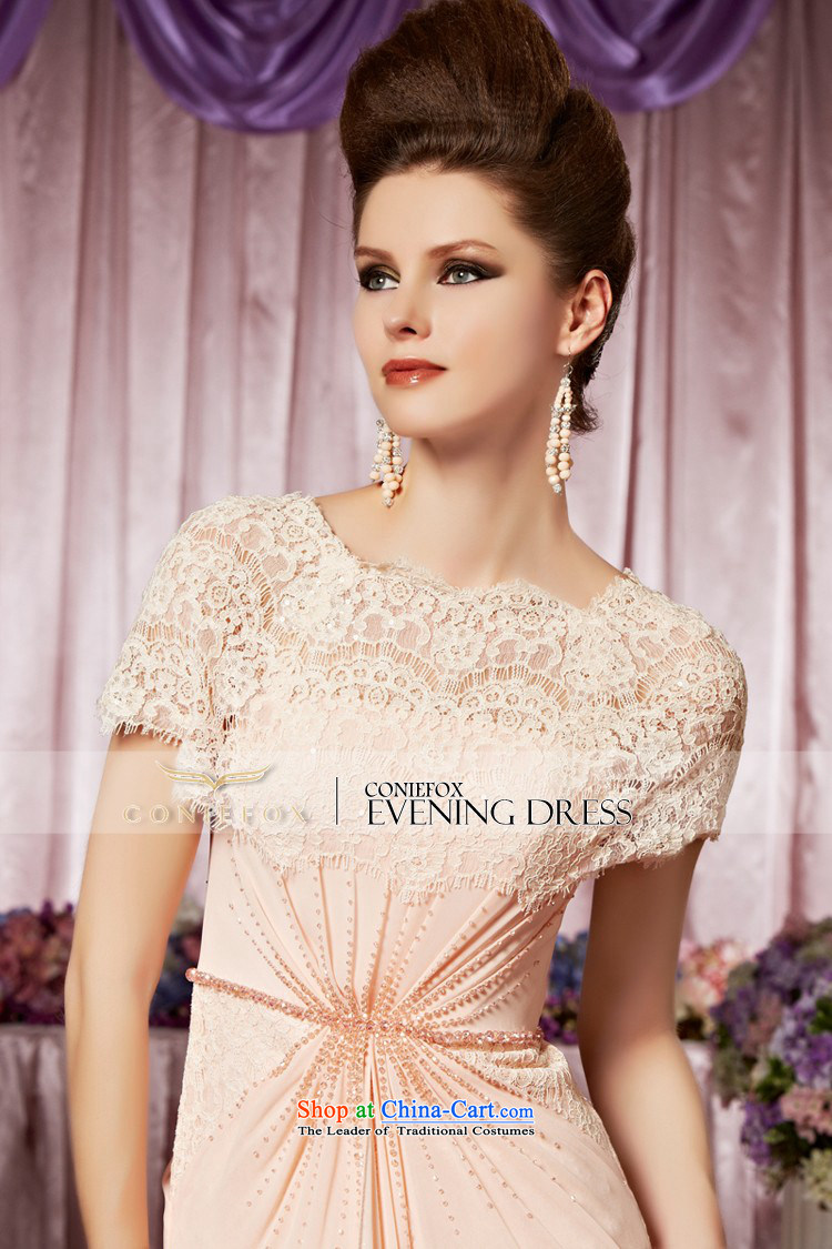 Creative Fox evening dress pink lace package shoulder bride evening dress marriage bows services welcome service elegant sweet long skirt 30262 color picture pictures, prices, XL brand platters! The elections are supplied in the national character of distribution, so action, buy now enjoy more preferential! As soon as possible.