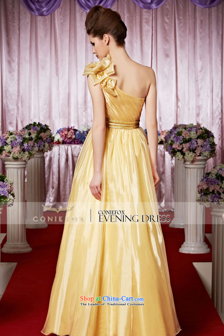 Creative Fox evening dress stylish evening banquet gold flowers evening dresses shoulder stylish Foutune of dress skirt presided over 30266 dress pictures show color pictures, prices, XXL brand platters! The elections are supplied in the national character of distribution, so action, buy now enjoy more preferential! As soon as possible.