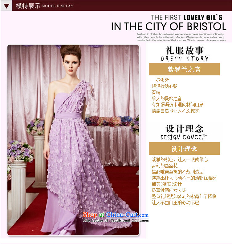 The kitsune elegant evening dress creative Long Purple shoulder bride bridesmaid dress marriage evening dresses performances conducted dress skirts and flower color picture M pictures 30323, prices, brand platters! The elections are supplied in the national character of distribution, so action, buy now enjoy more preferential! As soon as possible.