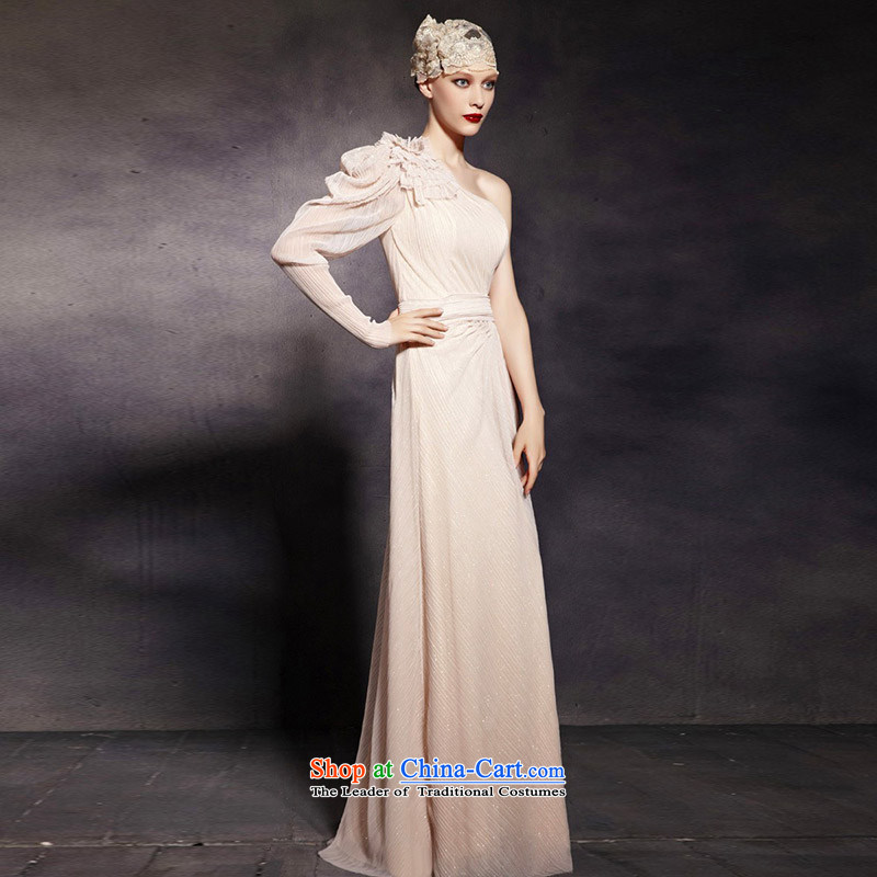 The kitsune elegant evening dress creative aristocratic evening dresses shoulder and a long-sleeved gown bows service banquet hosted dress wedding dress hospitality services 81920 picture color XXL, creative Fox (coniefox) , , , shopping on the Internet