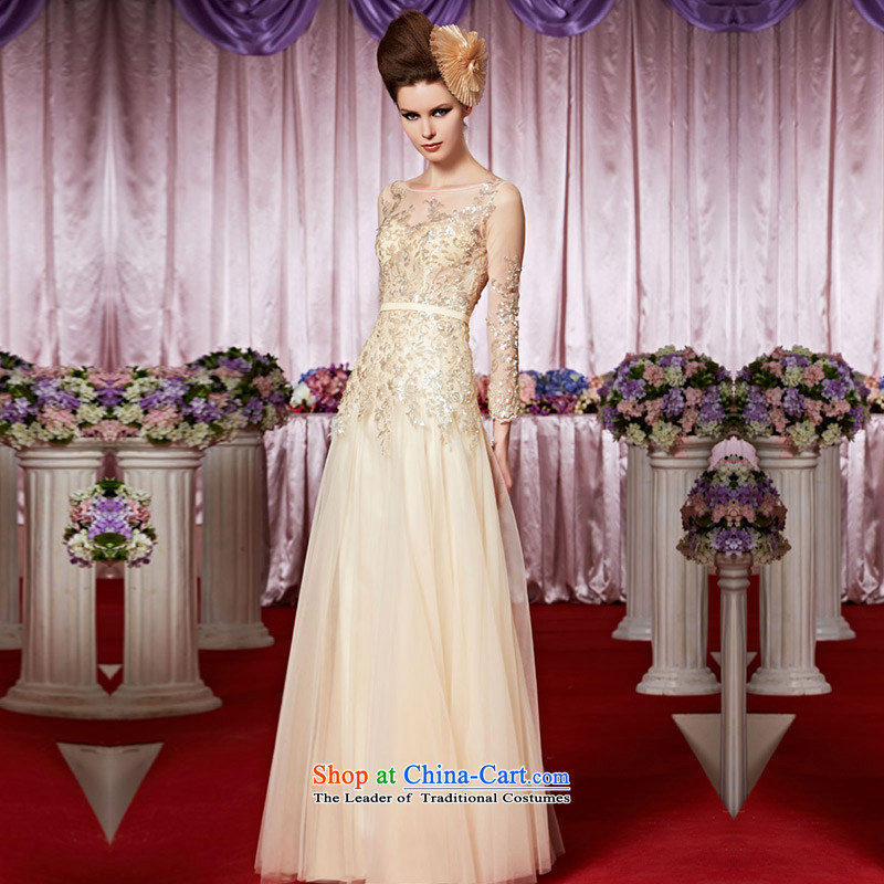 The kitsune elegant evening dress creative long banquet evening dresses long-sleeved evening drink service events including dress bride wedding dress hospitality services 30339 picture color XL, creative Fox (coniefox) , , , shopping on the Internet