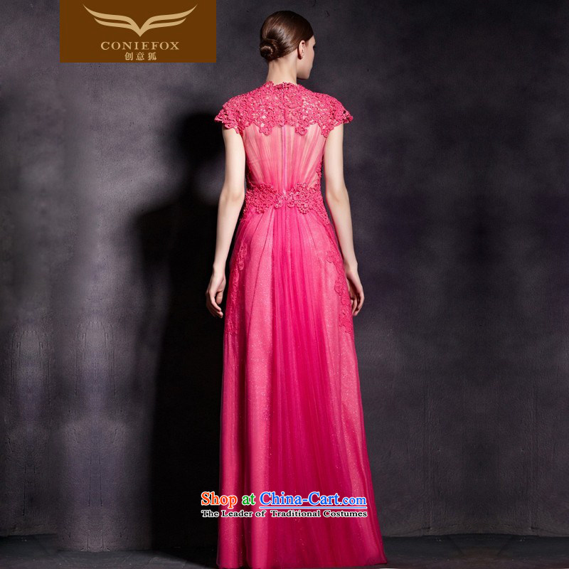 The kitsune evening dress in creative Red bride bows dress deep V sexy to dress wedding dress marriage hospitality services will 81911 picture color XL, creative Fox (coniefox) , , , shopping on the Internet