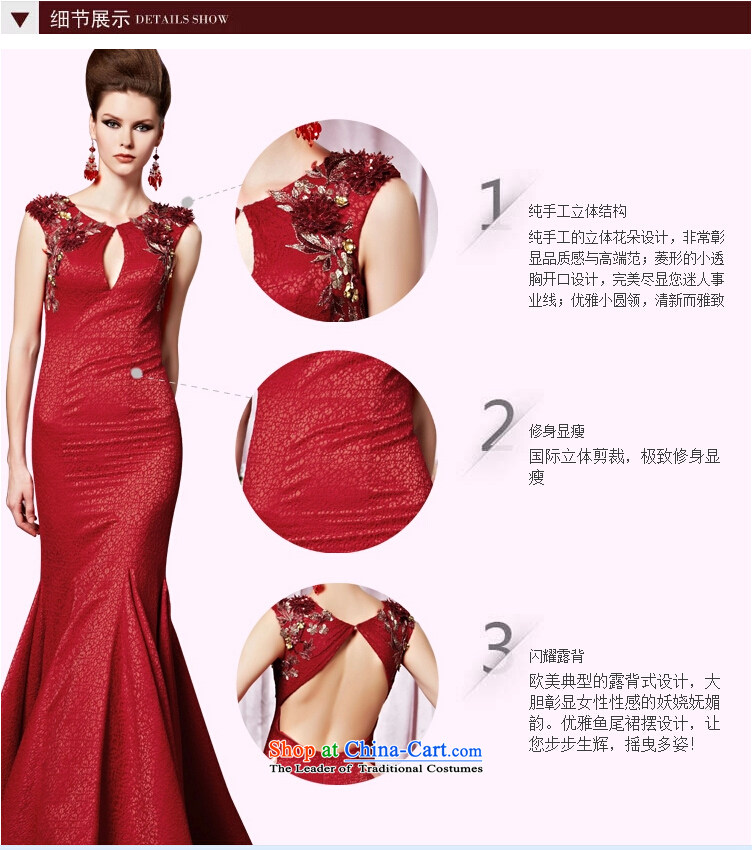 Creative Fox evening dresses red foutune crowsfoot bridal dresses marriage bows evening dress Sau San long skirt long gown hospitality services to 30388 color picture pictures, prices, XXL brand platters! The elections are supplied in the national character of distribution, so action, buy now enjoy more preferential! As soon as possible.