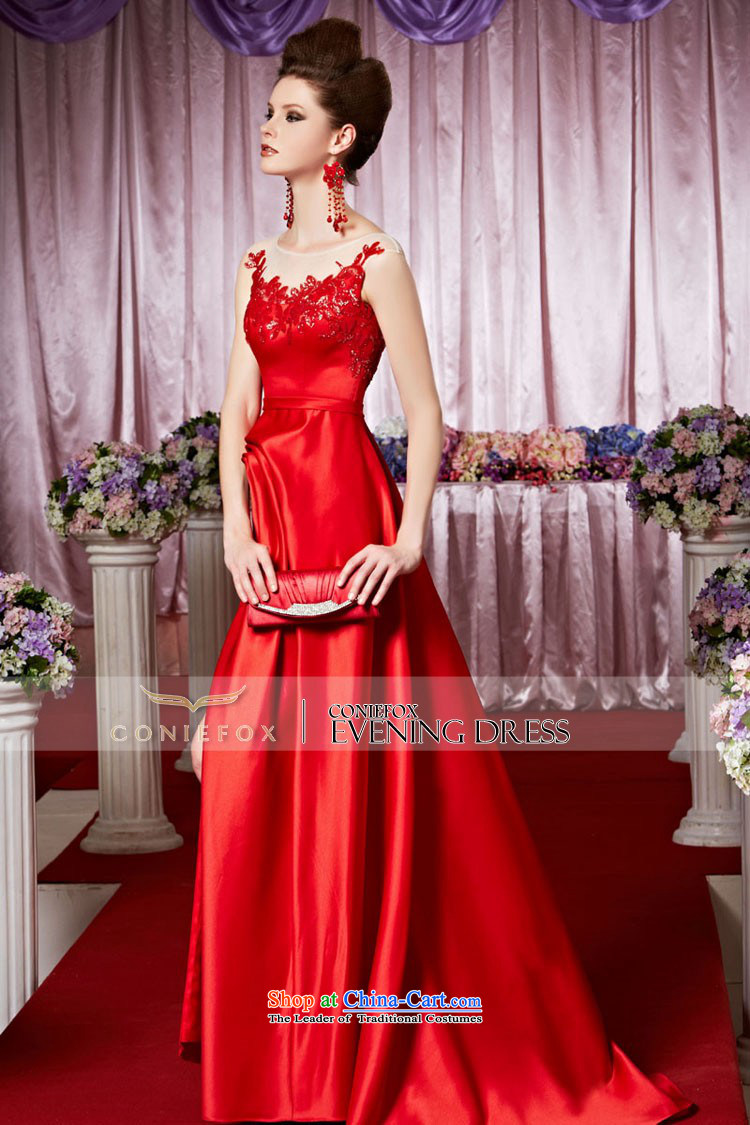 The kitsune evening dresses brides creative bows dress red shoulders tail to dress marriage Foutune of dress skirt welcome banquet service 30395 color picture pictures, prices, XL brand platters! The elections are supplied in the national character of distribution, so action, buy now enjoy more preferential! As soon as possible.