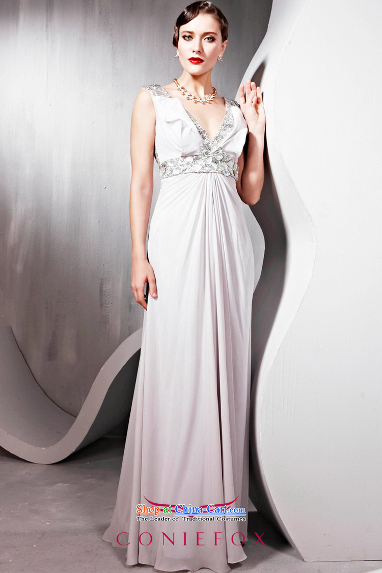 Creative Fox evening dresses bridesmaid dress bride with a drink service banquet hosted marriage dress skirts and sexy shoulders V-Neck long concert hospitality services 56818 White M picture, prices, brand platters! The elections are supplied in the national character of distribution, so action, buy now enjoy more preferential! As soon as possible.