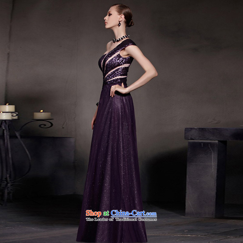 The kitsune dress creative new dream purple evening dress shoulder to dress evening drink service high waist video thin dress suit skirt 30515 under the auspices of picture color XL, creative Fox (coniefox) , , , shopping on the Internet