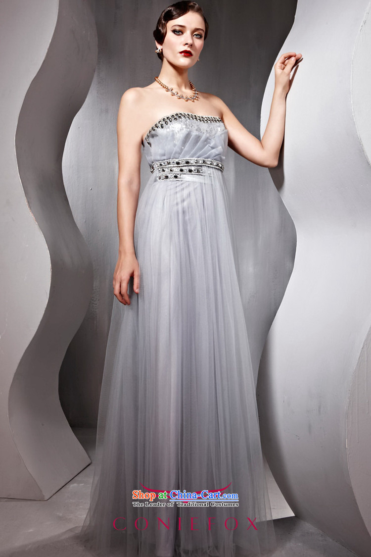 Creative Fox evening dresses marriages bows dress wiping the chest long banquet evening dresses long skirt Fashion nail pearl bridesmaid services under the auspices of dress winter 56832 Light Gray L picture, prices, brand platters! The elections are supplied in the national character of distribution, so action, buy now enjoy more preferential! As soon as possible.