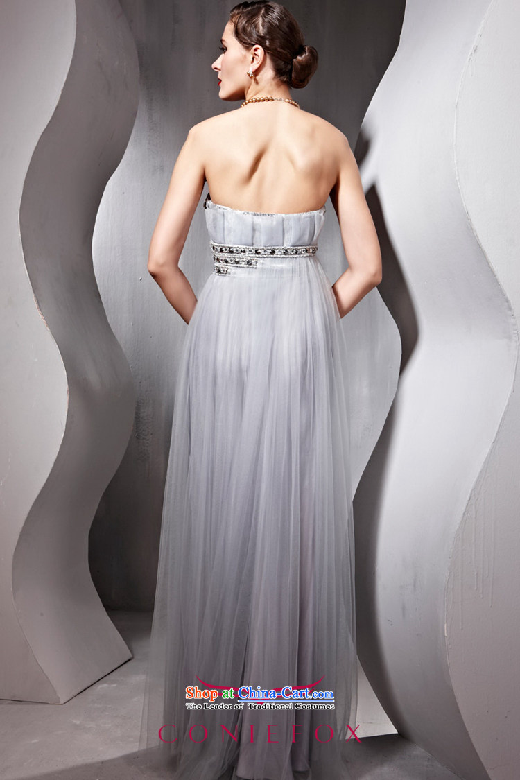Creative Fox evening dresses marriages bows dress wiping the chest long banquet evening dresses long skirt Fashion nail pearl bridesmaid services under the auspices of dress winter 56832 Light Gray L picture, prices, brand platters! The elections are supplied in the national character of distribution, so action, buy now enjoy more preferential! As soon as possible.