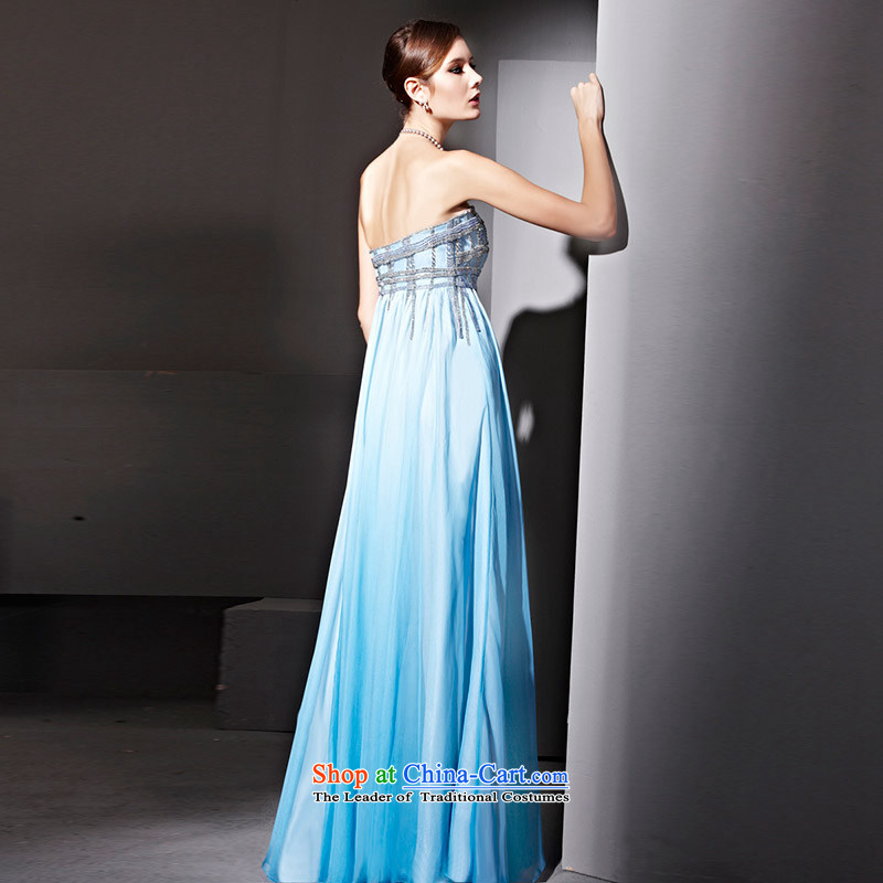Creative Fox evening dresses and chest blue noble banquet evening dresses on-chip beads nail stylish evening dress annual meeting presided over 81035 will dress Blue Fox (coniefox XL, creative) , , , shopping on the Internet