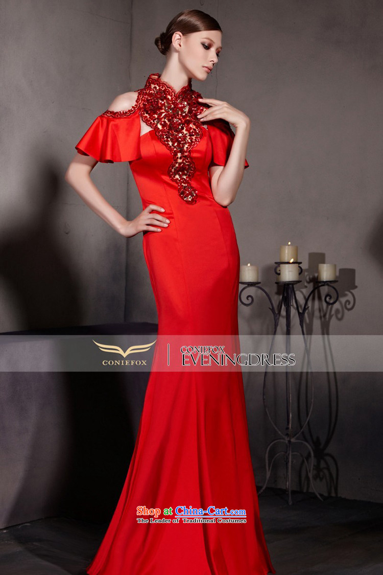 The kitsune dress creative new red wedding dress cheongsam dress crowsfoot bride toasting champagne evening dress presided over a welcoming service 30,535 were started during picture dress color S picture, prices, brand platters! The elections are supplied in the national character of distribution, so action, buy now enjoy more preferential! As soon as possible.