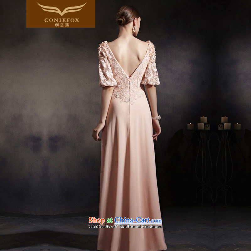 Creative Fox evening dress stylish new pink dress in cuff banquet Top Loin of Sau San dress long bridesmaid services under the auspices of dress uniform color pictures courtesy 30555 M, creative Fox (coniefox) , , , shopping on the Internet