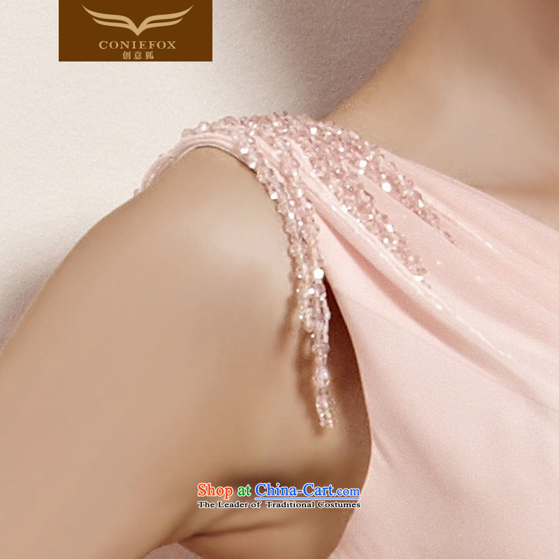 The kitsune elegant evening dress creative long pink dresses shoulder bride bridesmaid dress wedding dress annual meeting presided over a welcoming service dress long skirt 30023 color pictures , creative Fox (coniefox) , , , shopping on the Internet