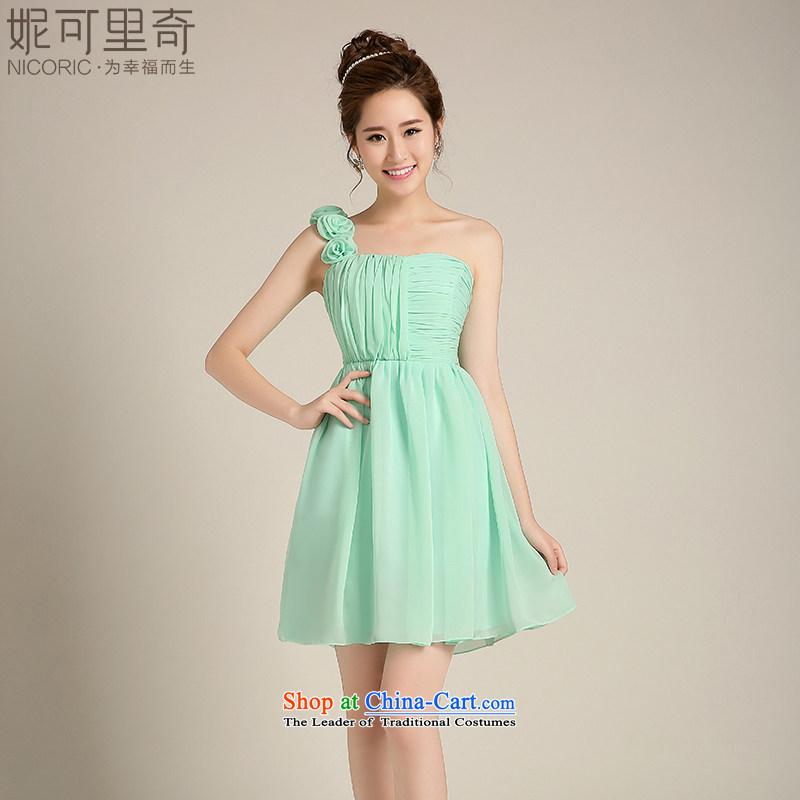 Bridesmaid dress 2015 winter new Korean fashion and chest bridesmaid sister skirt short of services under the auspices of the annual ceremony performances dress?F, advanced customization 15 day shipping