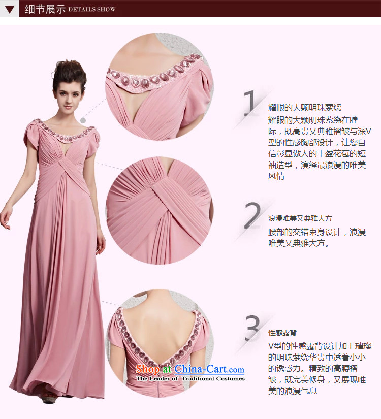 Creative Fox evening dresses pink bride wedding dress bows service long package shoulder elegant dark V dress long skirt bridesmaid dress 30093 color pictures under the auspices of dress XXL picture, prices, brand platters! The elections are supplied in the national character of distribution, so action, buy now enjoy more preferential! As soon as possible.