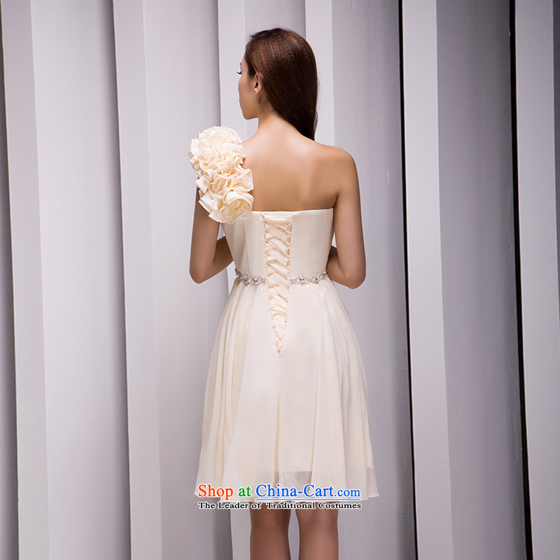 Kidman, 2015 winter new Korean small shoulder Dress Short of champagne color dress bridesmaid skirt dress bridesmaid services mission small dress evening under the auspices of the Annual Services champagne color advanced customization 15 Day Shipping, Nicole Kidman (nicole richie) , , , shopping on the Internet