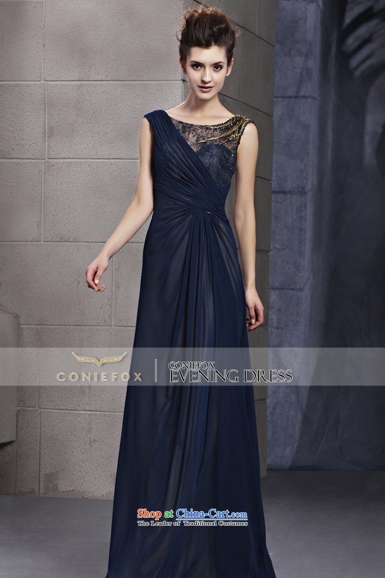 Creative Fox evening dresses new stylish banquet dinner dress blue evening drink service bridal wedding dresses annual meeting presided over a welcome dress 30106 color pictures picture, prices, S brand platters! The elections are supplied in the national character of distribution, so action, buy now enjoy more preferential! As soon as possible.