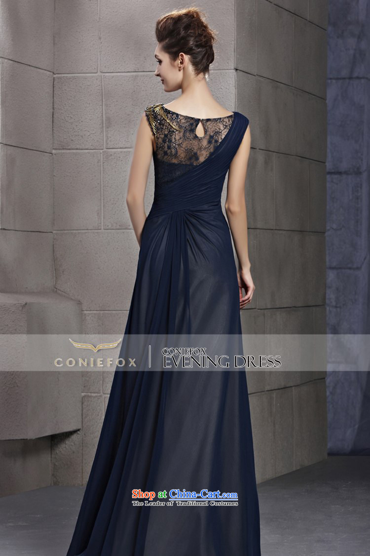 Creative Fox evening dresses new stylish banquet dinner dress blue evening drink service bridal wedding dresses annual meeting presided over a welcome dress 30106 color pictures picture, prices, S brand platters! The elections are supplied in the national character of distribution, so action, buy now enjoy more preferential! As soon as possible.