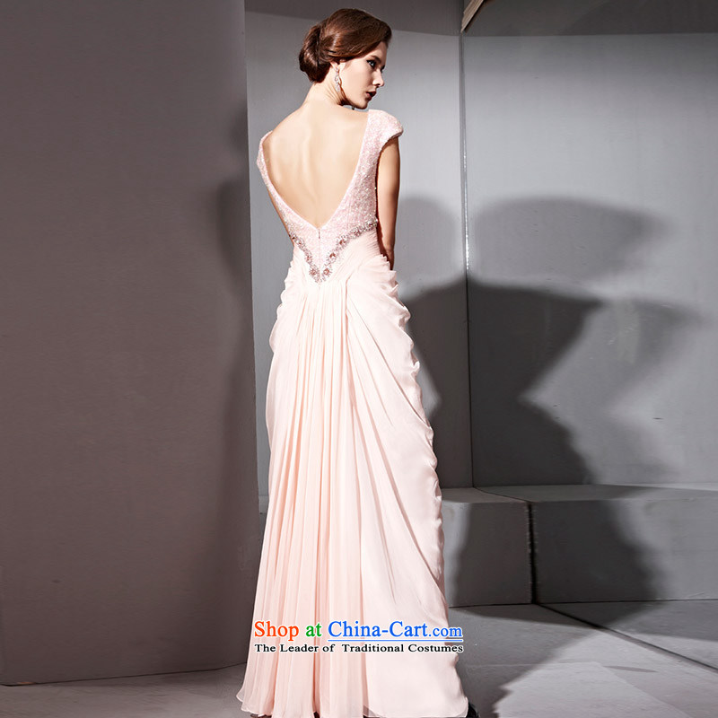 Creative Fox evening dresses pink dresses and stylish bride package shoulder on-chip beads dress ladies nail Princess Sau San long skirt long bridesmaid dress 81093 pink , L, creative Fox (coniefox) , , , shopping on the Internet