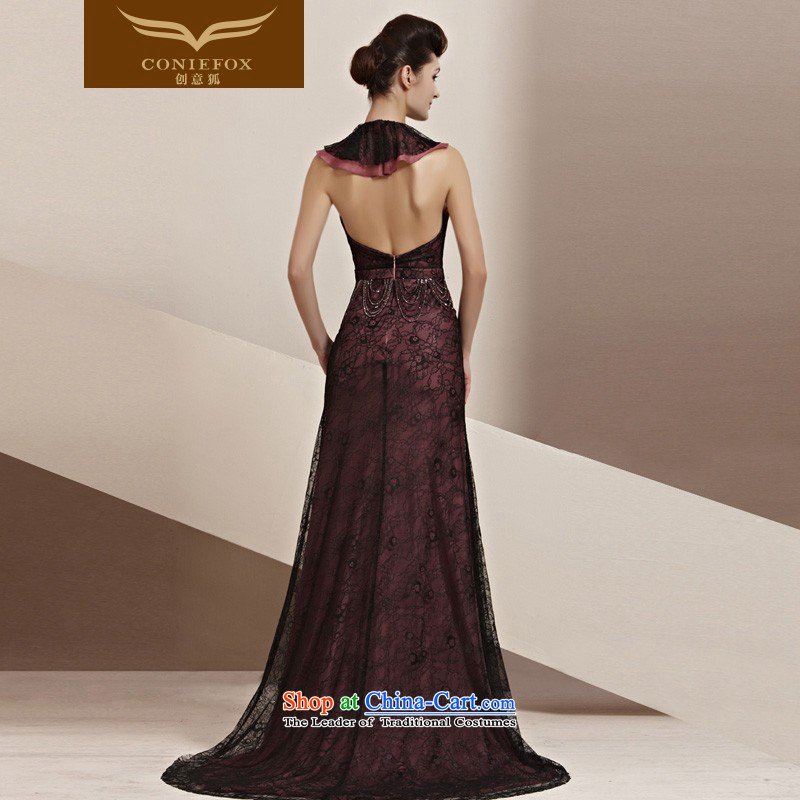 The kitsune elegant evening dress creative billowy flounces half dress red carpet tail dress bridal dresses and noble long) function performed under the auspices of 30116 color pictures , dresses creative Fox (coniefox) , , , shopping on the Internet