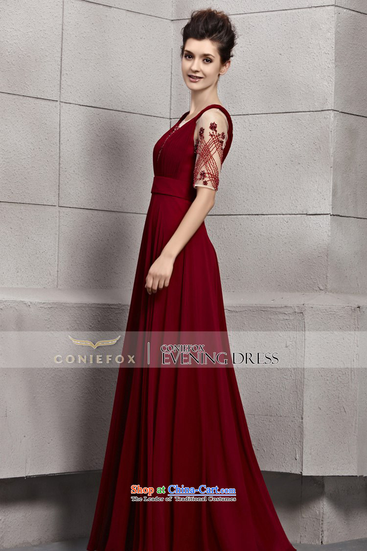 The kitsune dress creative new elegant-shoulders in evening dress cuff video thin red dress bride wedding dress evening drink service 30119 picture color pictures, prices, S brand platters! The elections are supplied in the national character of distribution, so action, buy now enjoy more preferential! As soon as possible.