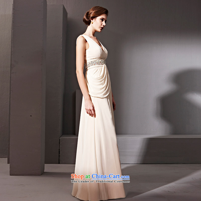 Creative Fox evening dresses luxurious and elegant bridesmaid dresses and sexy deep V shoulders performances under the auspices of the annual dress dress banquet dress long skirt 81108 color picture XXL, creative Fox (coniefox) , , , shopping on the Internet