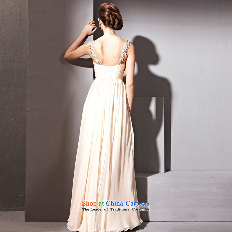 Creative Fox evening dresses and minimalist style and sexy toasting champagne dress uniform show welcome service Female dress suit 81128 apricot XXL, creative Fox (coniefox) , , , shopping on the Internet