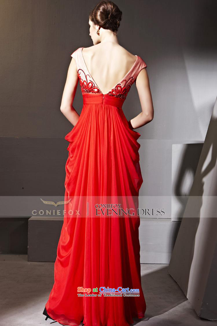 Creative Fox evening dresses red wedding dress Bridal Services festive evening dress bows and sexy deep V banquet hosted evening dresses dress 81135 Red XXL picture, prices, brand platters! The elections are supplied in the national character of distribution, so action, buy now enjoy more preferential! As soon as possible.