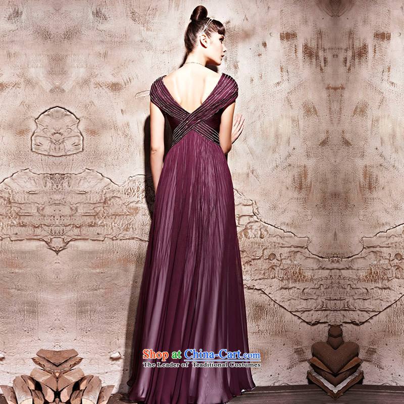 Creative Fox evening dresses purple package shoulder stylish long gown noble Deep v dress betrothal festival evening drink served long skirt 81159 color picture M creative Fox (coniefox) , , , shopping on the Internet