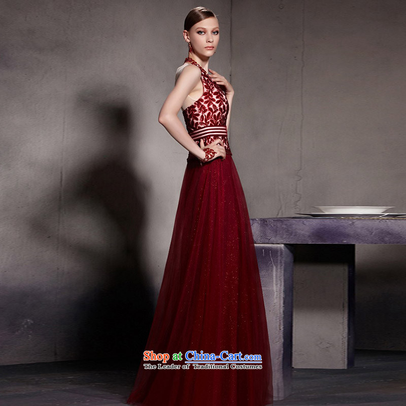 Creative Fox evening dresses red shoulders banquet dinner dress deep V to dress wedding dress bows services under the auspices of long red carpet dress skirt 30608 color pictures , creative Fox (coniefox) , , , shopping on the Internet